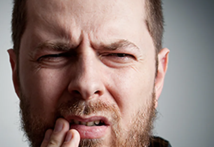 A patient in dental pain.