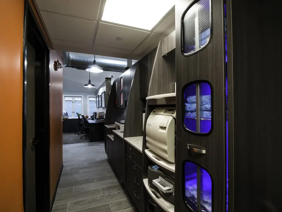 The sterilisation bay at Westport Dental Associates.
