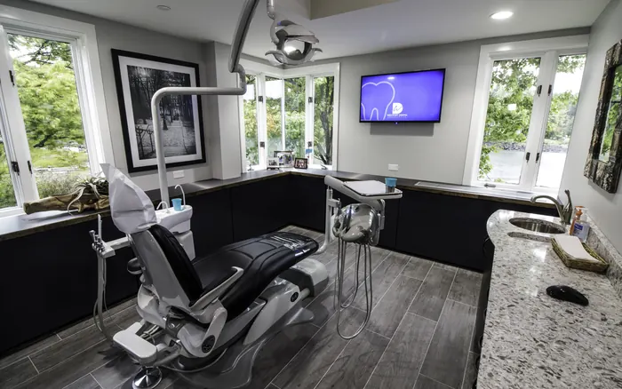 A treatment room at Westport Dental Associates.